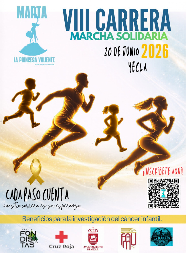 VIII Carrera Contra el Cáncer Infantil 2026 - Marta, la princesa valiente