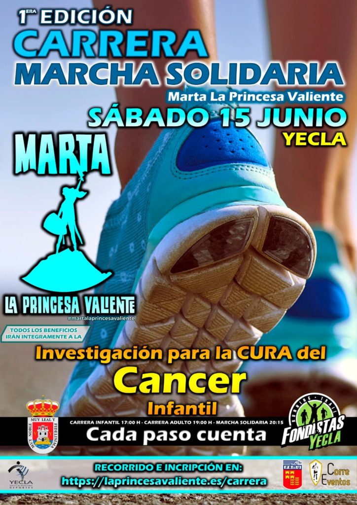 Cartel "I Carrera Contra el Cáncer Infantil" 2019